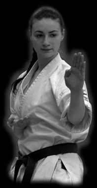 Instruktor Yaryna Zakharko 2. Dan Karate